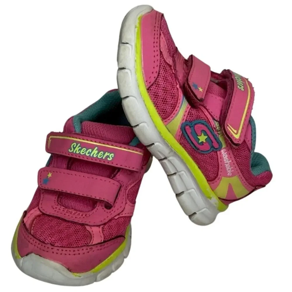 Skechers Synergy Lil Softy sneakers Toddler 5 Neon Hot pink